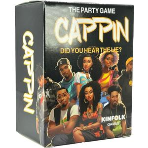 Kinfolk Cappin Bold Adult Drinking Card Game of Truths and Lies, Challenge Your Bluffing Skills, and Honor Black Excellence While Sharing Unfiltered Fun
