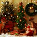 2 x 2 Pack Battery Operated Christmas Tree Decorations Fairy String Lights7ft 20 LEDs Candy Cane String Lights for Home Party St. Nikolas Day Indoor Christmas Tree Garland DecorWarm White