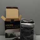 Small Portable Space Heater for Indoor Use - VOCRS 1500W PTC Electric Heater with Thermostat, Remote Control, 12H Timer, Eco and Fan Mode, Rapid and Safe Heating for Bedroom, Office