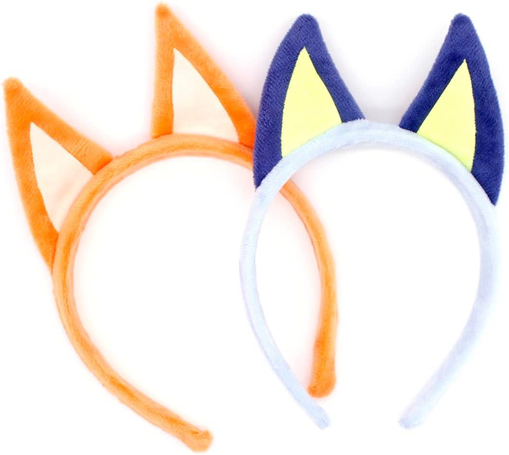 Jing xin 2 PCS Dog Ears Headbands,Halloween Animal Headwear Cosplay Costume Accessories Birthday Party for Children Adult