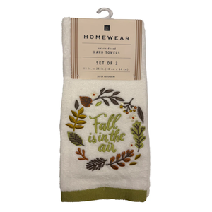 Homewear Hand Towels Fall Is In The  Air Set of 2 15"x25"