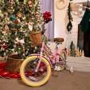 Glerc Little Molly 12-20 Inch Kids Retro Cruiser Bike for 2-13 Year Old with Wicker Basket & Training Wheels/Kickstand, Multiple Colors, 14 Inch