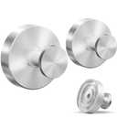 VEHHE Suction Cup Hooks for Shower 2 Pack, Heavy Duty Self-Adhesive Shower Hooks for Inside Shower, No-Drill Shower Hooks Suction Cup for Loofah, Bath Towel, Towel (Silver)