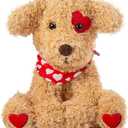 Valentine's Stuffed Animal, 11 Inch Dog, Ideal for Gifts for Friend (Puppy - one Pack)