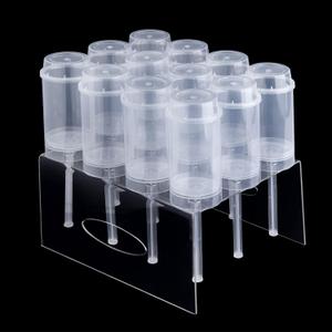 Pack of 12 Cake Push Up Pop Containers with Tray, Cake Pop Molds Stand, for Homemade Treats Dessert Snacks