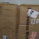 USHOWER Frameless Round Bathroom Mirror 24", Circle Vanity Mirror for Wall Decor, with Beveled Edge, for Bathroom, Living Room, Entryway, Modern & Elegant Look