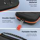 2 x TRANSNOVO Switch 2 Carrying Case for Nintendo Switch 2 (2025) Protective Hard Shell Travel Case with 12 Game Card Slots, Shockproof Storage Bag for Switch 2 Accessories, Soft Plush Lining, Black