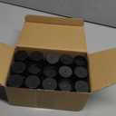 15 Pack 1 oz/30ml Plastic Deodorant Containers,Empty Round Twist-Up Solid Stick Tube Container for Homemade Deodorant,Shaving Soap Stick,Heel Lip Balm,Solid Lotion Bars-Top Filling,Black