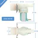DC62-30312J & DC62-30314K Washer Cold and Hot Side Water Valve Set Replacement for Ken-more Sam-sung Washer 1810145 DC62-30314H AP4204535 by TOMOON