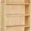 Kate and Laurel Hutton Scandinavian Capsule Wall Shelf; 16 x 28; Natural Wood; Geometric Modern Shelves for Wall