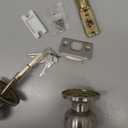 CML Hardware (2 Pack) Entry Door Knob, Keyed Different Door Lock Sets in Solid Stainless Steel for Entrance, Exterior and Interior, Round Ball Handle