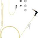 Tubeless Covert IFB Police Listen Only Earpiece for Remote Speaker Mic (3.5mm Connector, 55")