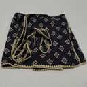 Wrap Skirt for Women Casual Mini Skirt Knot Side Elastic Waist Bodycon Flowy Print Shorts (X-Large, Black)
