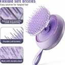 Scalp Massager Hair Growth Brush - Electric Head Massager Relax Scalp Stress - Unique Birthday Gifts for Women - Sonic Vibration Comb for Stimulating Follicles - Purple