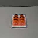 Reusable Soda Can Lids - 6-Pack Spill-Proof, Snap-On Covers for Freshness and Protection, Orange Can Toppers Set of 6