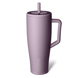 BrMate Era 40 oz Tumbler with Handle and Straw | 100% Leakproof Insulated Water Bottle Tumbler with Lid and Flexible SoftSip Straw | Made of Stainless Steel | Cup Holder Friendly | 40oz (Lilac Dusk)