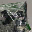 Prime-Line K 5007 Screen and Storm Door Push Button Latch Set With Night Lock, Fits Doors 5/8  1-1/4 In. Thick, Black Finish (Single Pack)