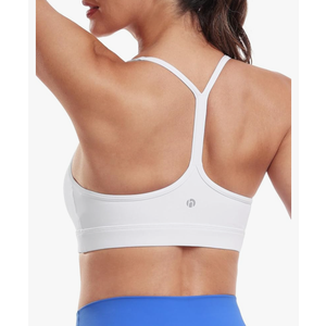 HeyNuts to Freest Y Back Sports Bras for Women Spaghetti Thin Strap Workout Bras Wirefree Padded Racerback Yoga Bras S