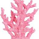 TkoYuHm Artificial Coastal Dorm Fish Aquarium Coral Ornament Decor Realistic Aquatic Plant Marine Themed Gifts for Beach Coastal, Living Room, Bathroom- Pink