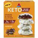 Atkins Keto Cookies & Crme Clusters, Gluten Free, High Fiber, Low Carb, Keto Friendly, 8 Count (EXP 10/30/25)