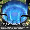 SKOK 200,000 BTUs High Pressure Single Burner Propane Camping Stove - Portable Outdoor Stove for Outdoor Cooking, Backyard, Picnic