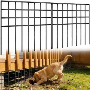 42.5ft(L) x 13in(H) Garden Fence Animal Barrier, 30 Panels No Dig Fence Panels for Dog Rabbit, Rustproof Metal Dig Defence Fencing Bottom Barrier, Anti Digging Garden Edging Border for Outdoor, Yard