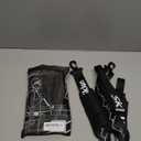 Sklon Ski Strap and Pole Carrier | Avoid the Struggle and Effortlessly Transport Your Ski Gear Everywhere You Go | Features Cushioned Shoulder Sling | Great for Families - Men, Women and Kids - Black