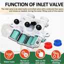 MVWB835DW4 MVWB755DW0 MVWB765FC2 MVWB765FC3 MVWB765FW2 MVWB765FW3 MVW8230HC0 Washer Water Inlet Valve Fit for May-tag Bra-vos XL MVWB766FW1 MVWB765FW0 MVWB865GW0 MVWB855DC2 MVWB835DW3 MVWB835DW0