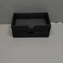 Kifmurase 2 Pack Black Wood Napkin Holder Guest Towel Holder Tray for Bathroom, Flat Paper Napkins Basket Tray for Table, Cocktail Napkin Holder for Home Hotel Countertop Kitchen Desk