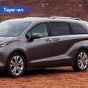 Window Visors Rain Guards for 2021 2022 2023 2024 2025 2026 Toyota Sienna, Out-Channel Window Vent Wind Deflectors Visors Shades for 21 22 23 24 25 26 Sienna