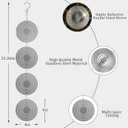 Stainless Steel Bird Deterrents for Outside Patio, Reflective 3D Bird Scare Devices Wind Spinners Outdoor Decor, Woodpecker Deterrent Bird Reflectors to Keep Pigeon Crow Away House Yard Window, Round
