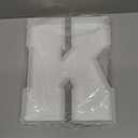 Valguri 10 Inch Plastic Fillable Letter for Charcuterie, Party Table Centerpiece, Waterproof (K Style)