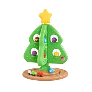 Step2 My First Christmas Tree, Kids Interactive Holiday Toy, 12 Colorful Plastic Ornaments to Decorate, Mini Train Set Circles the Skirt, Made of Durable Plastic, For Toddlers 1.5+ Years Old