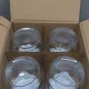 Paksh Novelty Wide Mouth Glass Mason Jar 64 Oz - 4 Pack - Wide Mouth, Airtight Lid, USDA Approved BPA-Free Dishwasher Safe Canning Jar for Fermenting, Sun Tea, Kombucha, Dry Food Storage, Clear