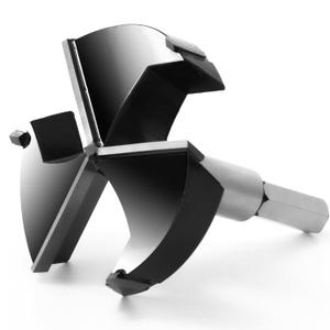 3 Inch Forstner Drill Bit, Triple-Flute Carbide Tipped Forstner Bit for Hard Wood, Soft Wood, Veneered Plywood, Plastic, Drilling Hole Saw Woodworking Hinge Cutter Tool