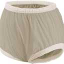 Carer Adult Diaper Cover Noiseless Leakproof Underwear Cover Durable, Lightweight Waterproof Underwear for Incontinence (2XL, Beige)