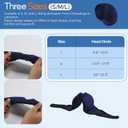 Dog Ear Muffs & Swim Cap and No Shake Ear Wrap for Bathing, Hematoma, Drying & Noise Anxiety Relief - Elastic Waterproof Ear Protection with Calming Hoodie for Grooming (Small, Blue)