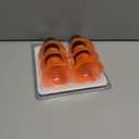 Reusable Soda Can Lids - 6-Pack Spill-Proof, Snap-On Covers for Freshness and Protection, Orange Can Toppers Set of 6