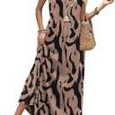 WIHOLL Summer Dresses for Women 2026 Maxi Dresses Long Flowy A Line Sleeveless Sundresses with Pockets