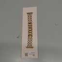 Wearlizer Compatible with Apple Watch Bands 41/40/38/44/45/46/49/42mm Women, Dressy Fancy Metal Chain Pretty Strap Designer Gold Silver Bracelet for iWatch Series