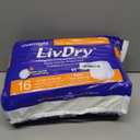 LivDry Adult Diapers Large Incontinence Underwear, Overnight, Leak Protection, 16-Pack
