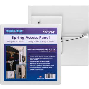 Access Panels Spring-Fit 14"x14" (External 16"x16") Square (SAP1414) for Drywall, celing, Electrical, Plumbing Hole Covers