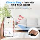 Trendia Compatible with AirTag Wallet Tracker, Smart Card Finder, Apple MFi Compatible (iOS Only), App Controlled Anti Loss GPS Tracker, IP68 Waterproof, Item Locator for Luggage Tags, Purses, Grey