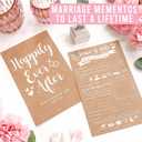 Hadley Designs 25 Wedding Advice Cards For The Bride and Groom, Rustic Bridal Shower Games For Guests, Guest Book Alternative, Card Boxes For Reception, Advice for the Bride Shower Games