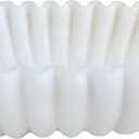 14" Large Decorative Bowl decor, Long Decorative Centerpiece Bowl for Table,Modern Home Decor,Coffee Table Bowl for Entry Table,Large Dough Bowl Decor,Artificial Stone Milky white