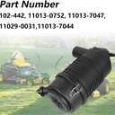 Heavy Duty Style Canister Air Filter Kit for Mowers 102-442 11013-0752 11013-7047 11029-0031 11013-7044 Compatible with Kawasaki FR series engines FR651V FR691V FR730V