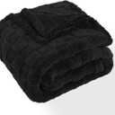 Twin Fleece Blanket for Couch - Super Soft Cozy Throw Blankets for Women,3D Checkered Striped Lightweight Blanket for Girls,All Seasons Flannel BlanketBed Home Decor60x80 Inches