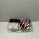 2-in-1 Slot Car Race Track Set with 4 High-Speed Cars, Electric Track, Dual Racing Game with 2 Controllers, Circular Overpass Design Featuring Flash Tracks. Toy Gift for Boys Kids Ages 4-6 6-8 8-12