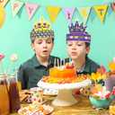 36 Pcs Mardi Gras Crown Kits Carnival Party Paper Hat For Kids Adults Mardi Gras Jester Favors Supplies Decoration
