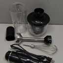 G.a HOMEFAVOR Handheld Corded Hand Blenders Set: 1000W Trigger Variable Speed 5 in 1 Stick Blenders with Stainless Steel Blade, Mixing Beaker, Whisk, Milk Frother for Soup, Baby Food, Smoothies